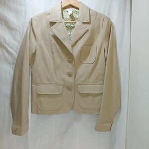 COPY - VINTAGE Old Navy Brand Brown Jacket, Polka Dot Lining, Small